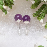 Earrings - Amethyst Studs