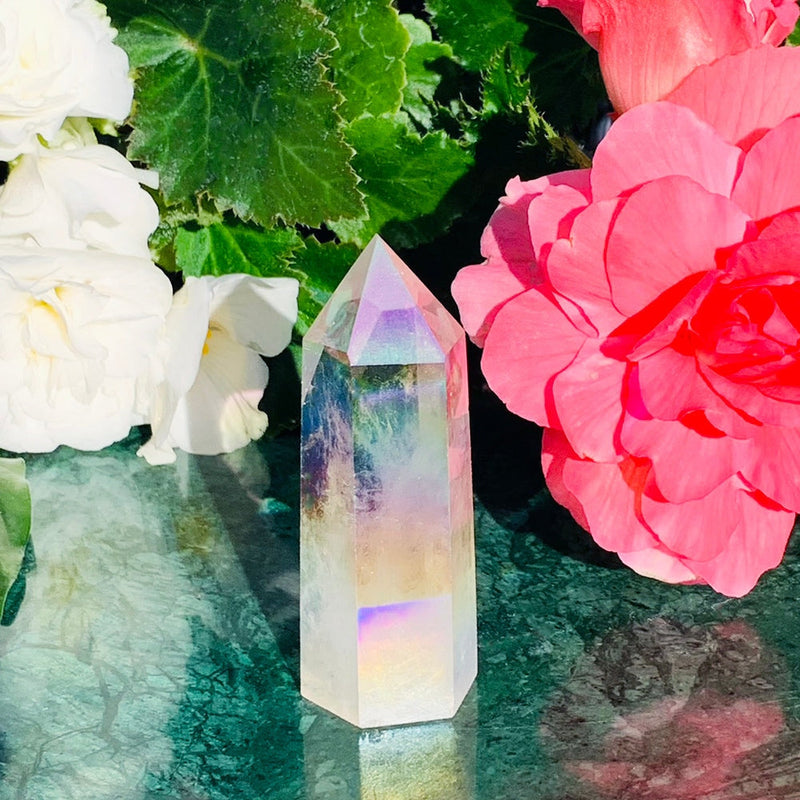 $6 Angel Aura Quartz Crystal Point - 1 Day Only PROMO - wand