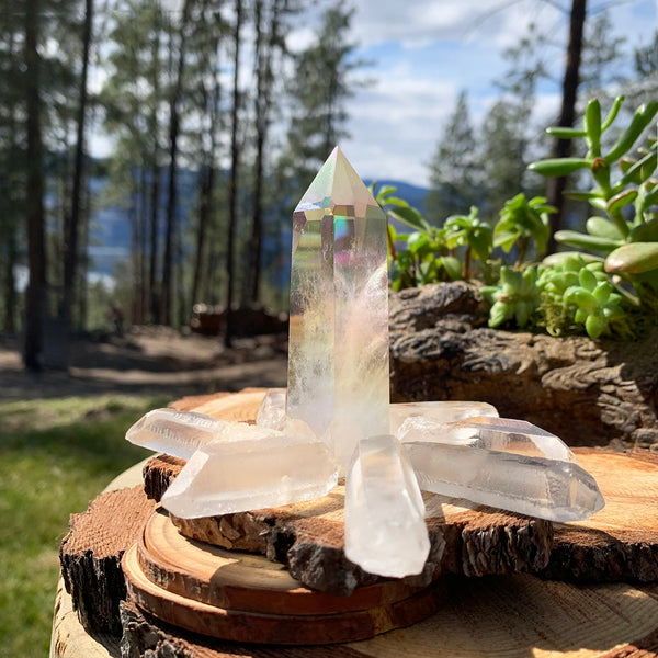 8-Piece Angel Aura Point + Quartz Shards Set