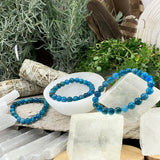 Mala Apatite Bracelet With Velvet Pouch