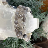 Mala Black Tourmaline Quartz Bracelet With Velvet Pouch