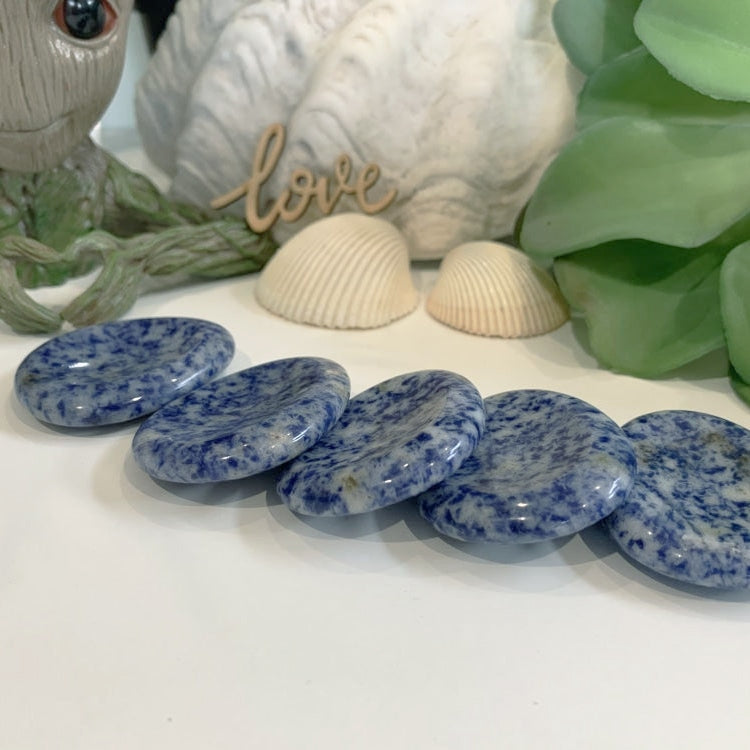 Blue Spot Jasper Worry Stone - worrystone