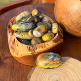 Bumblebee Yellow Jasper Tumbled Stone