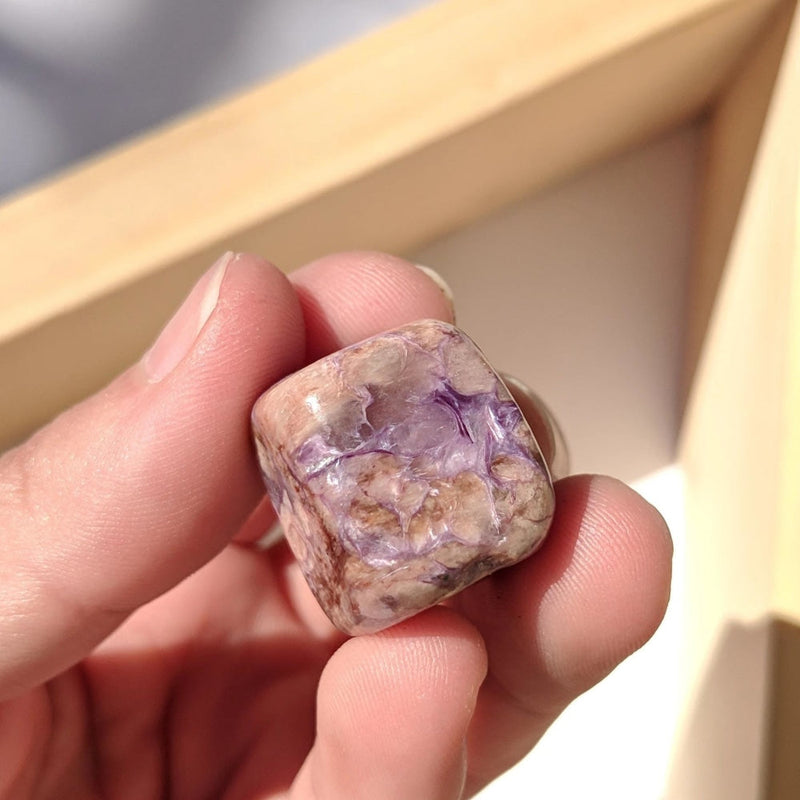 Charoite Tumbled Stone - tumbledstone