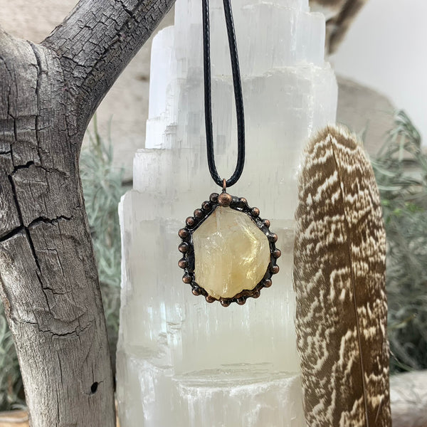 Citrine Soldered Pendant