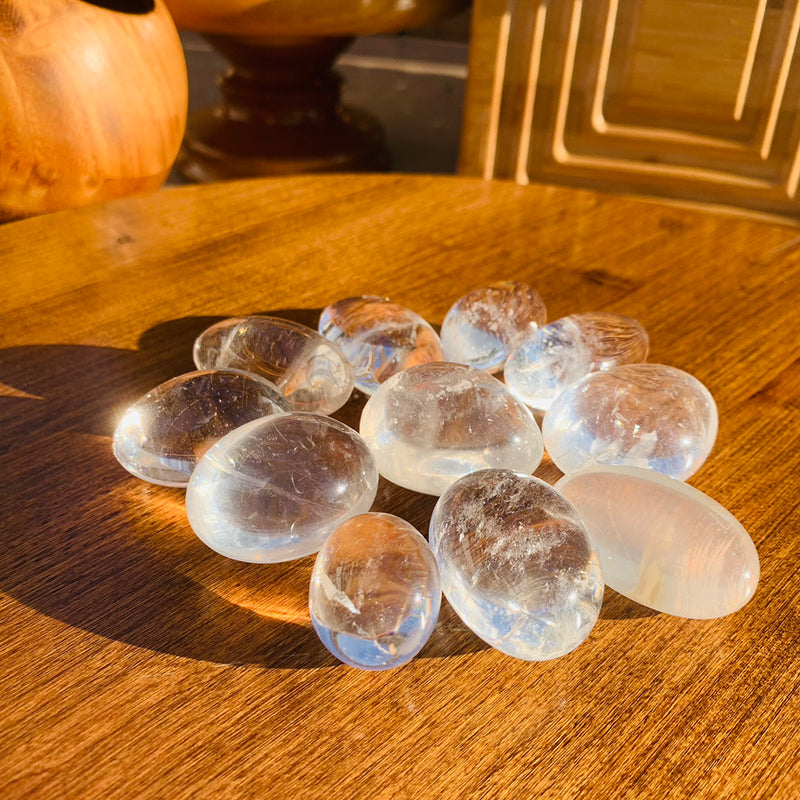 Clear Quartz Tumbled Ellipse