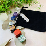 HEIDI WRITE INTRO Chakra Tumbled Stone + Velvet Bag Set - Gift Cards