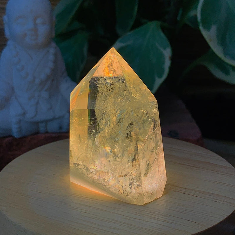 Crystal Mood Light (Citrine Generator Short & Thick) - wand