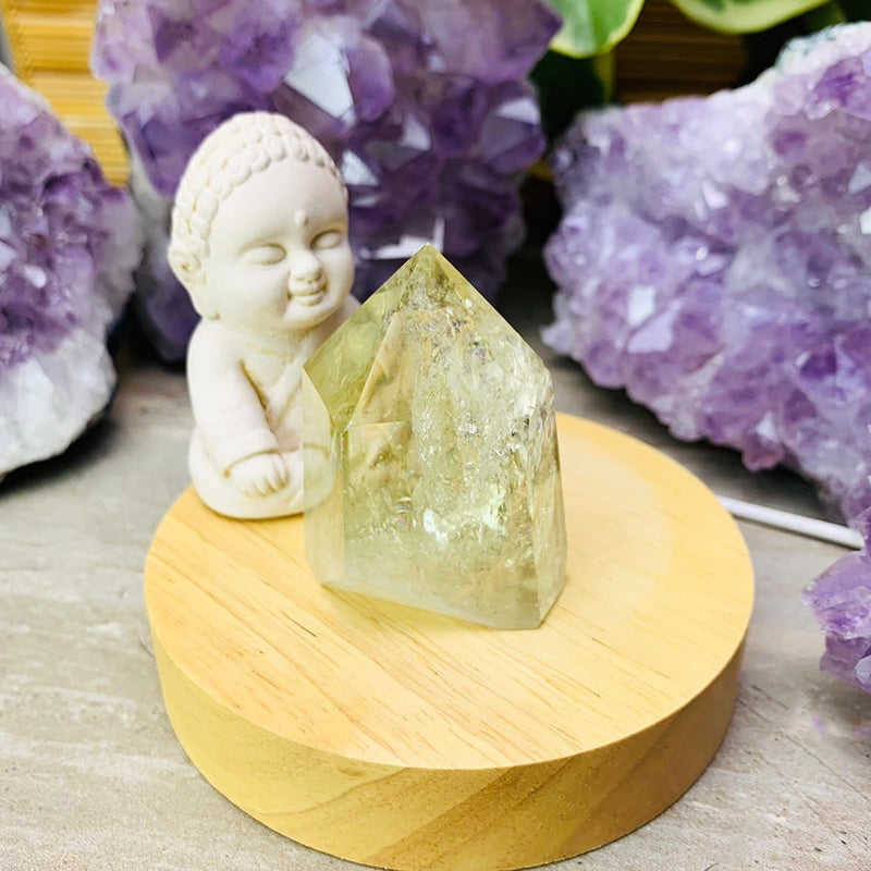 Crystal Mood Light (Citrine Generator Short & Thick) - wand