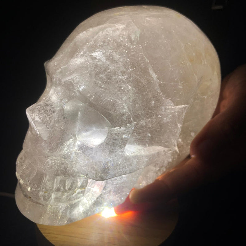 Crystal Quartz Large Skull