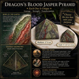 Dragon's Blood Jasper Pyramids