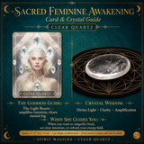 🌙 Sacred Feminine Awakening Oracle Deck, 13 Crystal Companion Set & Course