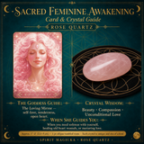 🌙 Sacred Feminine Awakening Oracle Deck, 13 Crystal Companion Set & Course