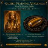 🌙 Sacred Feminine Awakening Oracle Deck, 13 Crystal Companion Set & Course