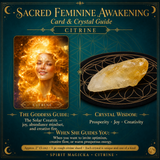 🌙 Sacred Feminine Awakening Oracle Deck, 13 Crystal Companion Set & Course