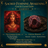🌙 Sacred Feminine Awakening Oracle Deck, 13 Crystal Companion Set & Course