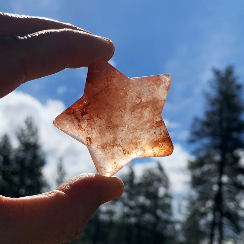 Fire Quartz Star Shape