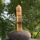 Golden Fluorite Point - wand