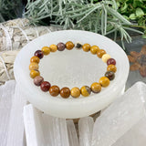 Mala Golden Mookaite Jasper Bracelet With Velvet Pouch