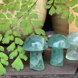 Green Fluorite Mushroom - mushroom