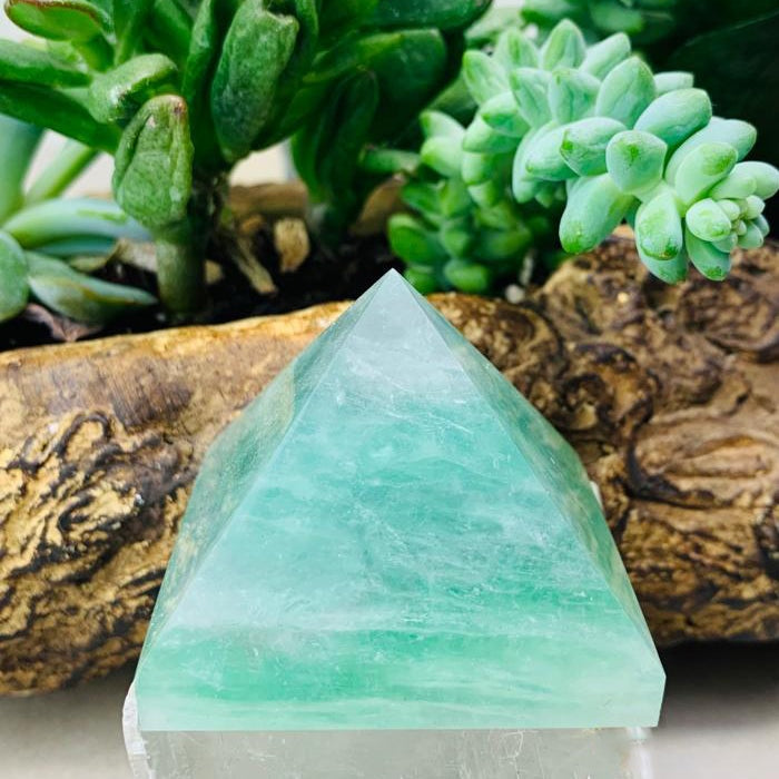 Green Fluorite Pyramid - Medium - pyramids