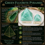 Green Fluorite Pyramids