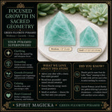 Green Fluorite Pyramids
