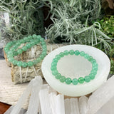 Mala Green Aventurine Bracelet With Velvet Pouch