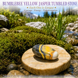 Bumblebee Yellow Jasper Tumbled Stone