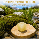 Citrine Tumbled Cube