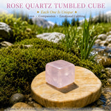 Rose Quartz Tumbled Cube