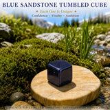 Blue Sandstone Tumbled Cube