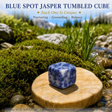 Blue Spot Jasper Tumbled Cube