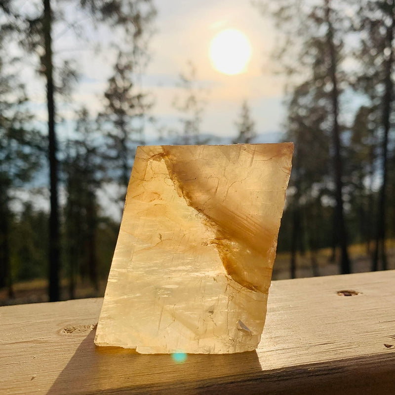 NEW WORKING ON Honey Calcite Chunk - collection