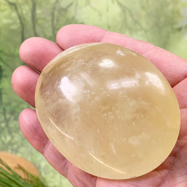 Honey Calcite Palmstone