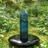 Z ARRON DESIGN Collar con colgante de alambre de cobre con piedra lunar Serenity