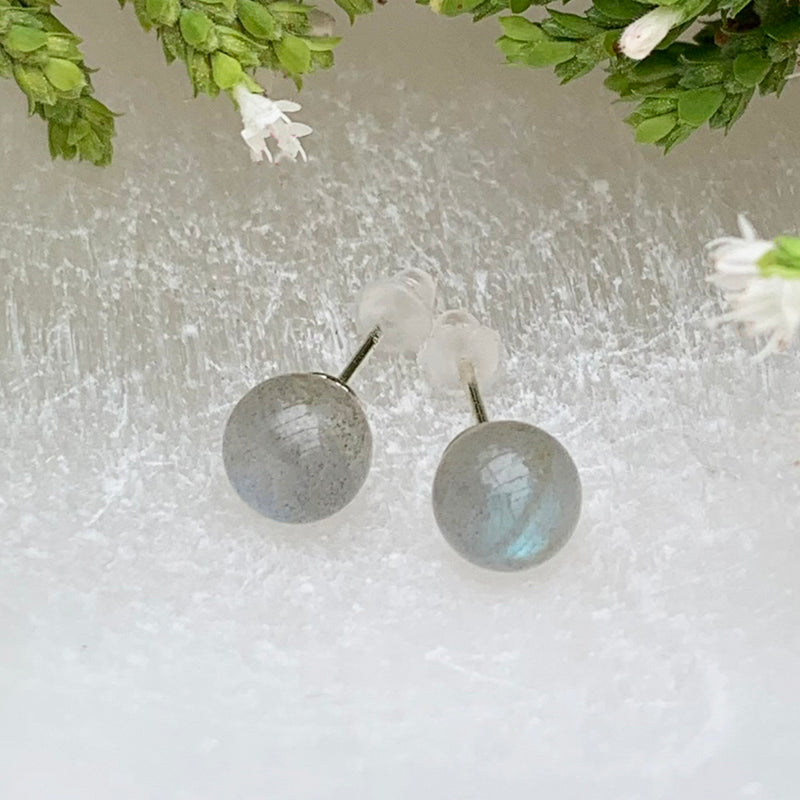 Earrings - Labradorite Studs