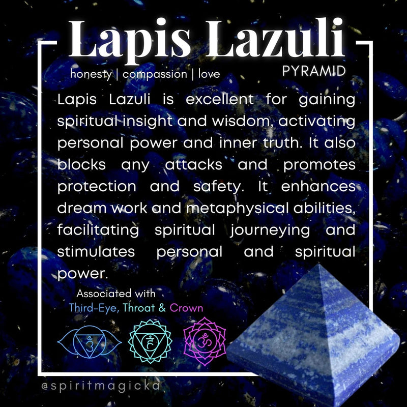 Lapis Lazuli Pyramid - Medium - pyramids