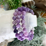 Mala Lepidolite Bracelet With Velvet Pouch