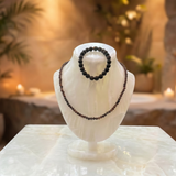 Z ARRON DESIGN Collar con colgante de alambre de cobre con piedra lunar Serenity