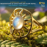 Z ARRON DESIGN Serenity Moonstone Koparvír Hengiskraut Hálsmen