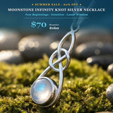 Z ARRON DESIGN Colar com pingente de fio de cobre Serenity Moonstone