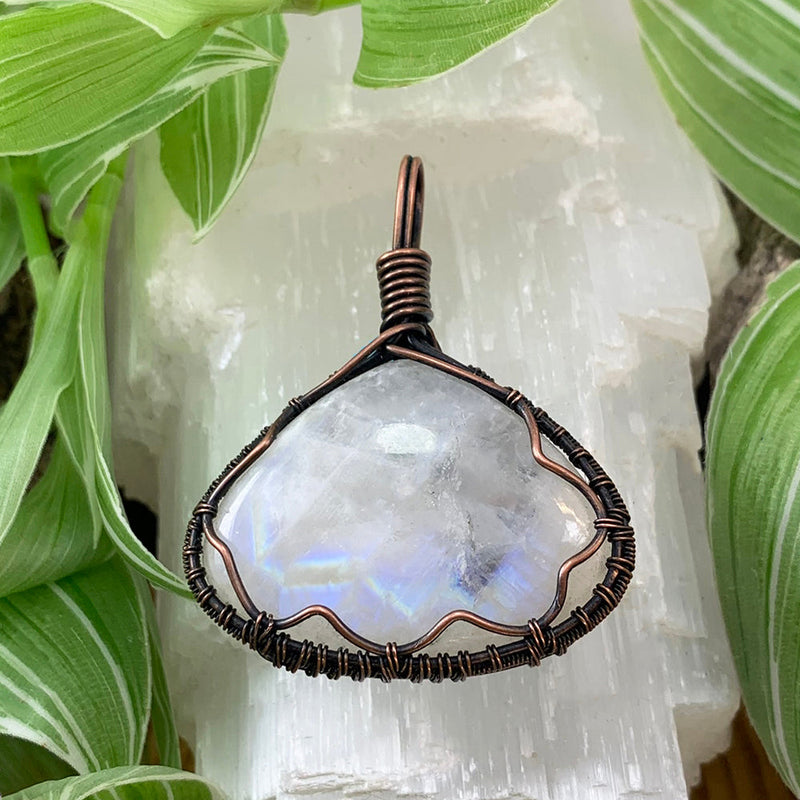 Moonstone Flash Handcrafted Pendant