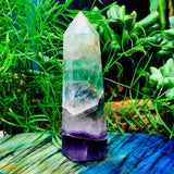 Multicolor Fluorite Point - wand