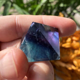 Multicolor Fluorite Pyramid - pyramids