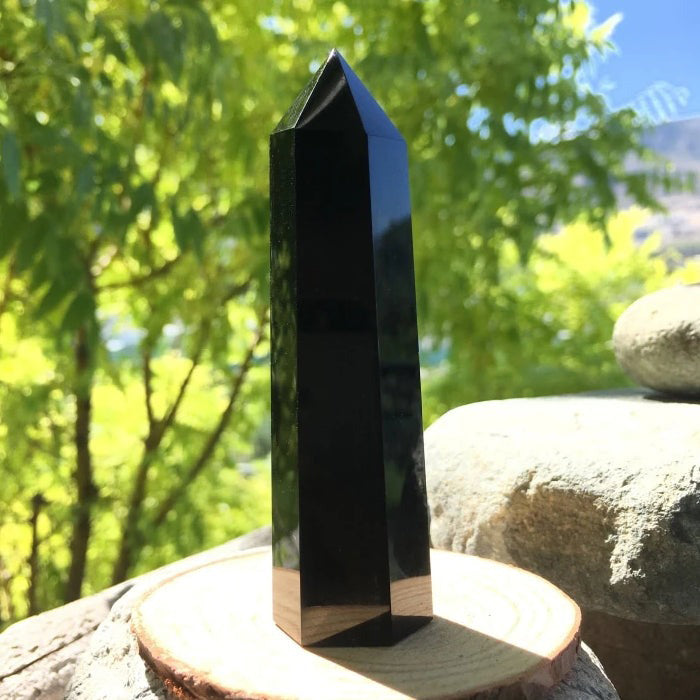 PRIZE WINNNER: Obsidian & Agate Cat Totem Set