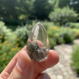 Garden Quartz - Lodolite - Teardrop Cabochon