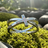 SAVE 60% Celestite Geode & Faith Opal Ring Set