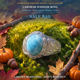 GEMSTONE JEWELRY EVENT  Larimar Wisdom Ring