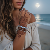 Juego de chakras de pulsera de cuentas Mala de 7 piezas (una pulsera para cada chakra)